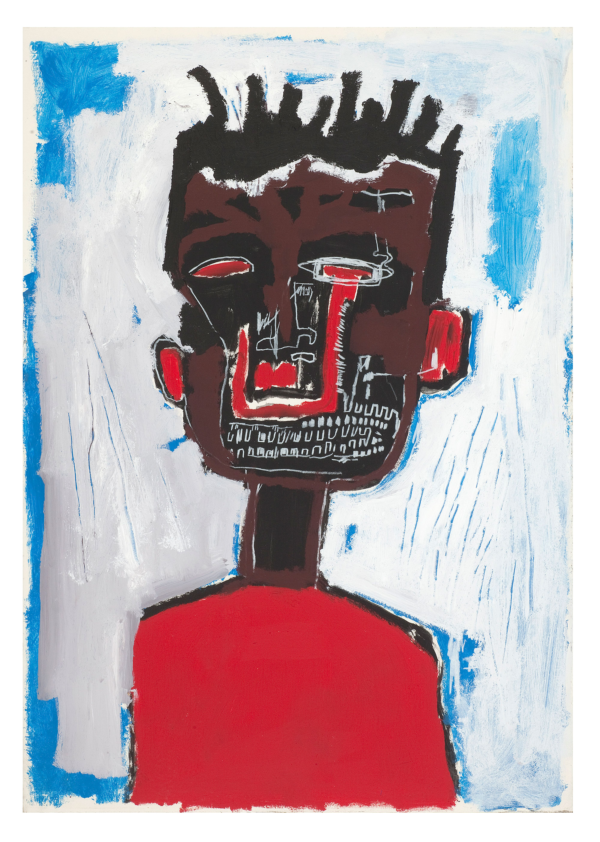 Basquiat self-portrait vinyl decal Art 80's Jean-Michel SAMO 